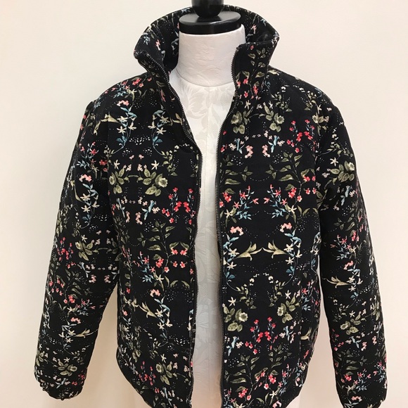 Floral Short Puffer Jacket | Poshmark